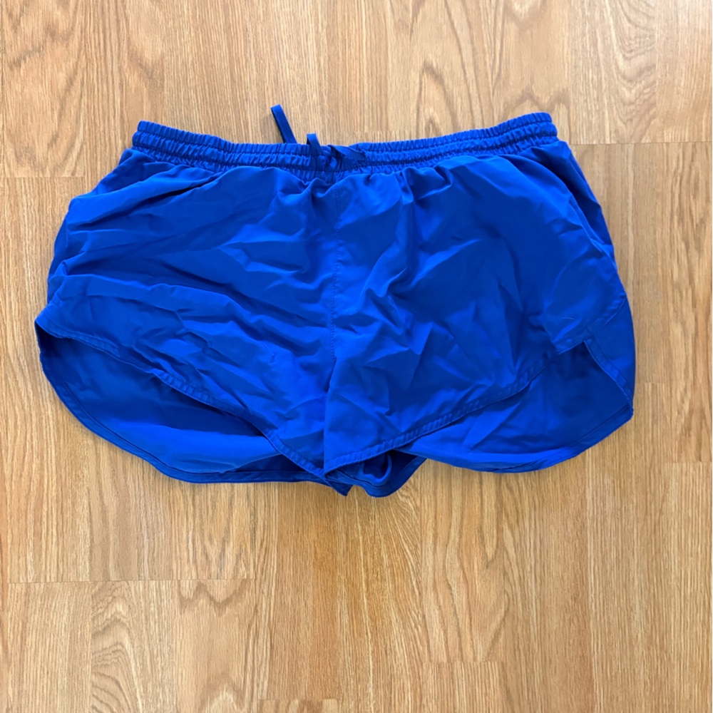 Blue athletic shorts